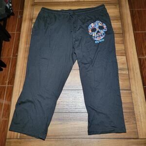 Disney Pixar Coco Black Pull-On Pants Sugar Skull Characters - Size 2